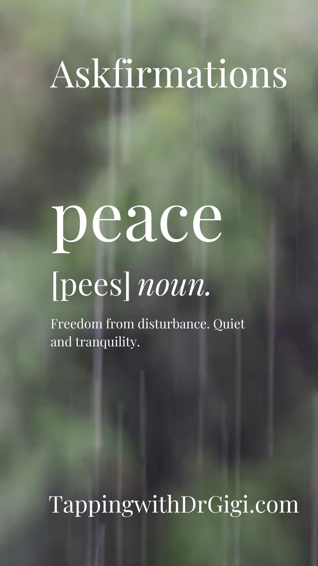 Find Peace Affirmations